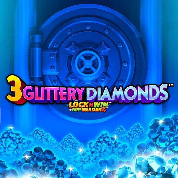 3 Glittery Diamonds casino game by PearFiction Studios – featured logo at Blaze Spins Casino