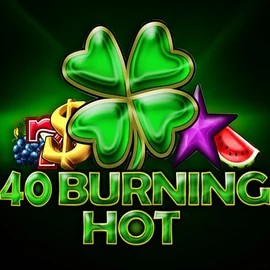 Official Slots logo: 40 Burning Hot by Amusnet Interactive at Blaze Spins Casino