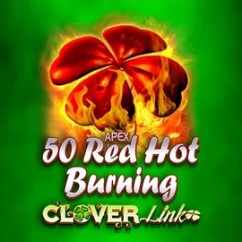 50 Red Hot Burning Clover Links logo by Novomatic Blaze Spins Casino