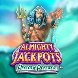 Official Jackpots logo: Almighty Jackpots – Realm of Poseidon by Novomatic at Blaze Spins Casino