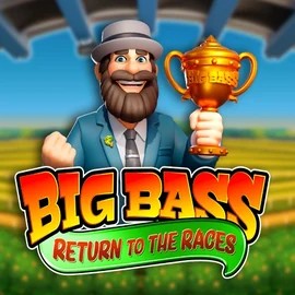Big Bass Return to the Races logo – Slots by Pragmatic Play at Blaze Spins Casino