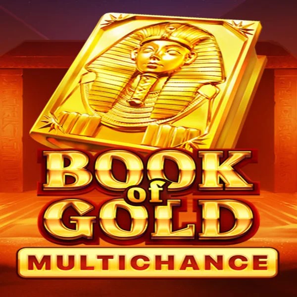 Book of Gold Multichance slot visual from Playson available on blazespinscasinoo.com