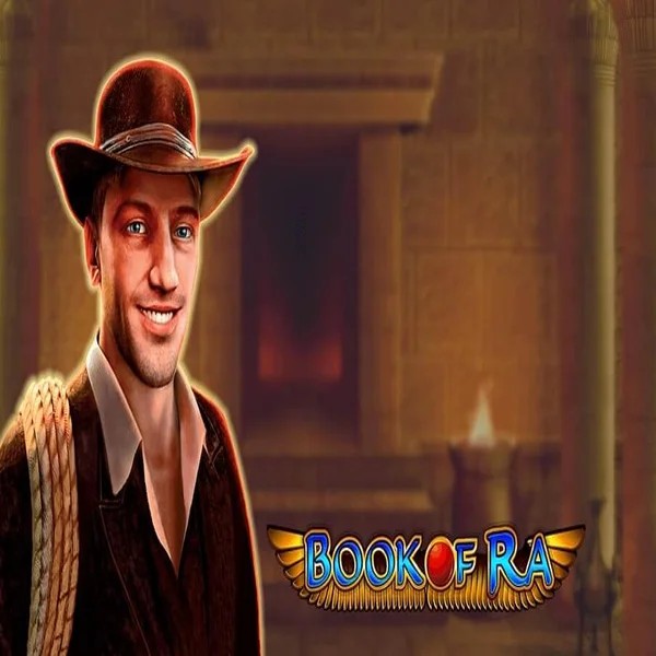 Official Slots logo: Book of Ra by Greentube at Blaze Spins Casino