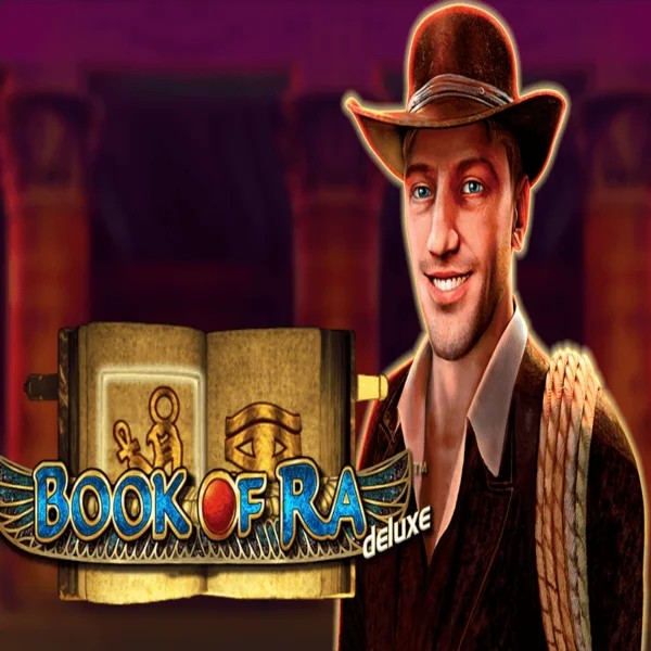 Enjoy Book of Ra Deluxe by Novomatic – logo hosted on blazespinscasinoo.com