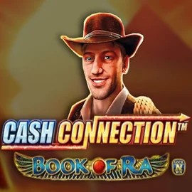 Cash Connection Book Of Ra by Novomatic, showcased at blazespinscasinoo.com – game logo