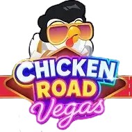 Chicken Road Vegas online game logo by InOut on blazespinscasinoo.com