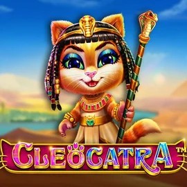 Cleocatra slot logo by Pragmatic Play at Blaze Spins Casino