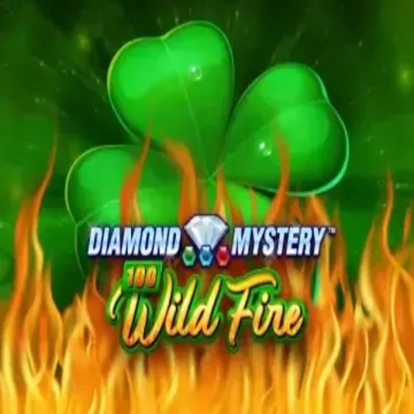Diamond Mystery 100 Wild Fire by Greentube, showcased at blazespinscasinoo.com – game logo