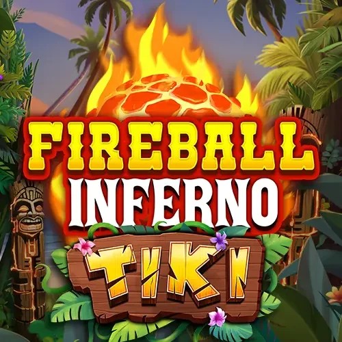 Fireball Inferno Tiki logo by NetEnt Blaze Spins Casino