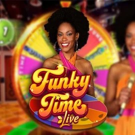 Funky Time online game logo by Evolution on blazespinscasinoo.com