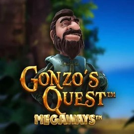 Gonzo's Quest Megaways logo – Slots by Red Tiger Gaming at Blaze Spins Casino