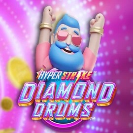 Hyper Strike Diamond Drums logo – Slots by Gameburger Studios at Blaze Spins Casino