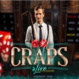 Live Craps logo by Evolution at Blaze Spins Casino