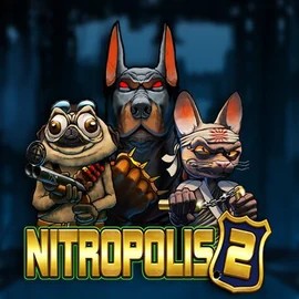 Nitropolis 2 slot logo by ELK Studios at Blaze Spins Casino