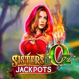 Sisters Of Oz Jackpots logo by Triple Edge Studios at Blaze Spins Casino