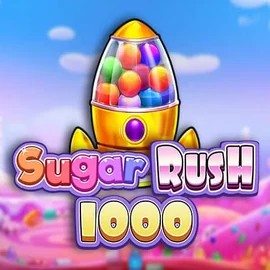 Sugar Rush 1000 slot logo by Pragmatic Play at Blaze Spins Casino