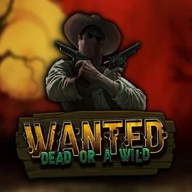 Wanted Dead or a Wild online game logo by Hacksaw Gaming on blazespinscasinoo.com